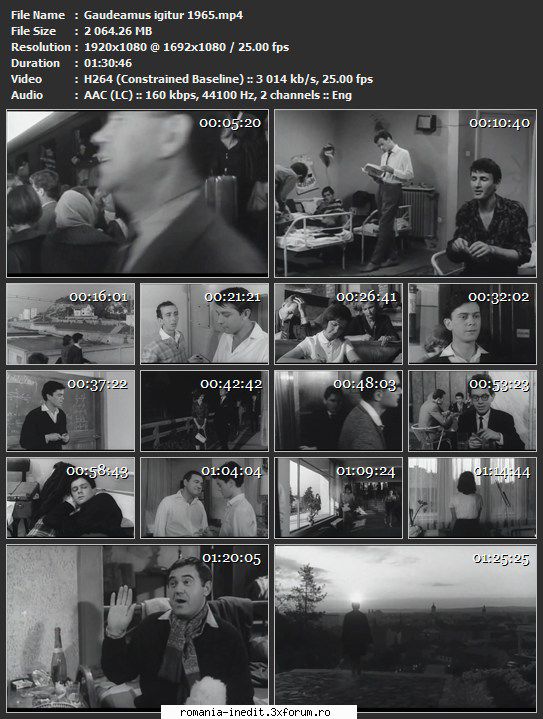 Gaudeamus igitur (1965) - sasadoru - Filme rom�nesti - Romanian Movies