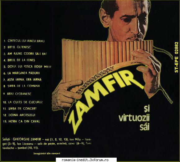 Gheorghe Zamfir � Discografie - Gheorghe Zamfir și - Muzica populara romaneasca - Romanian folk