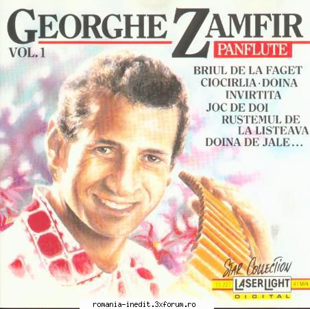 Gheorghe Zamfir � Discografie - Georghe Zamfir � Vol.1 - Muzica populara romaneasca - Romanian folk