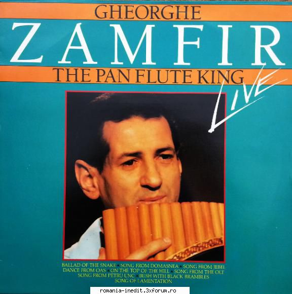 Gheorghe Zamfir � Discografie - The Pan Flute King Live - Muzica populara romaneasca - Romanian folk