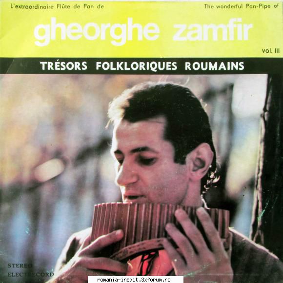 Gheorghe Zamfir � Discografie - Gheorghe Zamfir - nai vol. III - Muzica populara romaneasca - Romanian folk