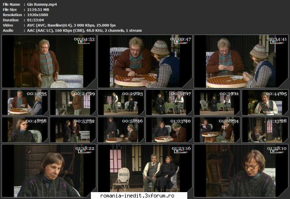 Gin Rummy (1991) (Teatru TV) - sasadoru - Teatru rom�nesc - Romanian Theater