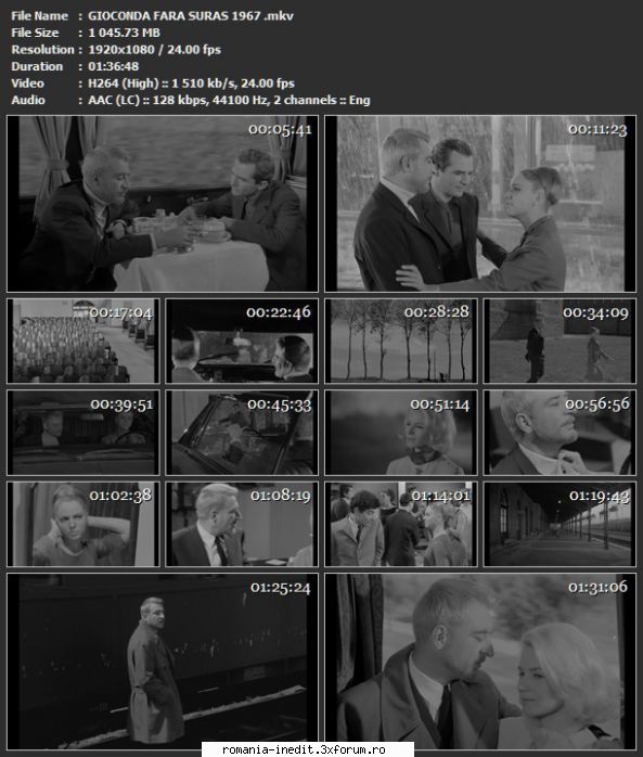 Gioconda fara suras (1967) - sasadoru - Filme rom�nesti - Romanian Movies