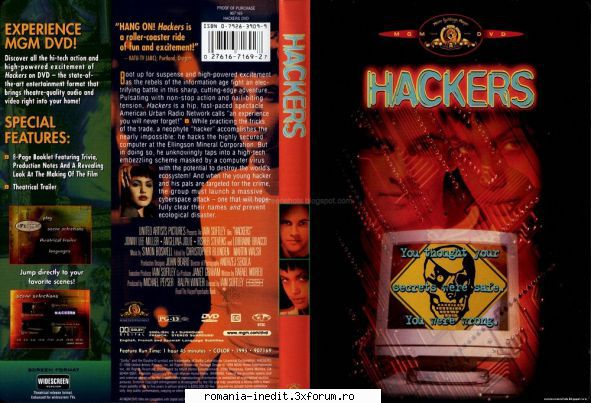 Hackers - Hackers (1995) Virus distrugător Dade - Filme - Movies