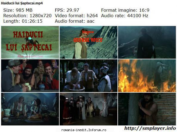 Haiducii lui Saptecai (1970) - Haiducii lui Şaptecai (1970) The - Filme rom�nesti - Romanian Movies