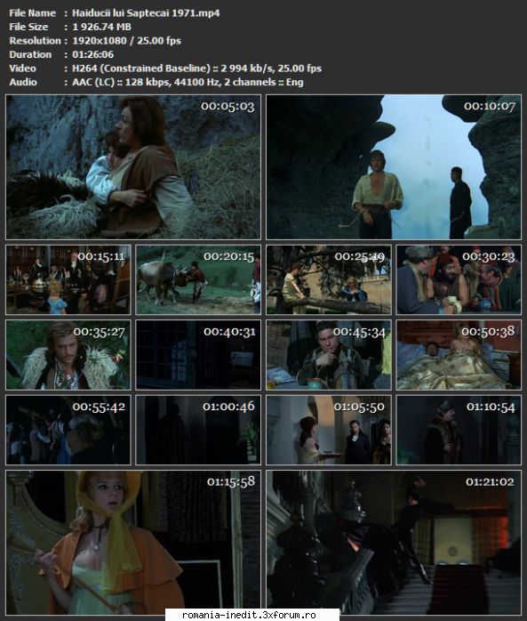 Haiducii lui Saptecai (1970) - sasadoru - Filme rom�nesti - Romanian Movies
