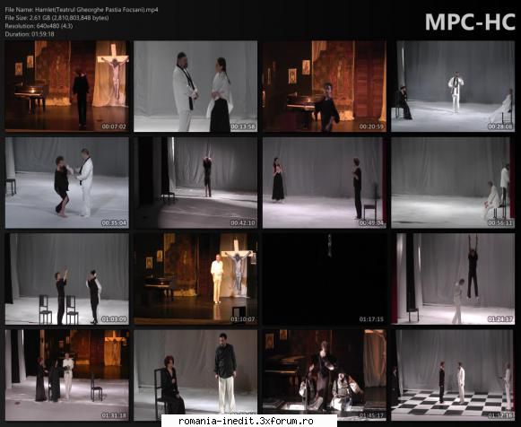 Hamlet(Teatrul Gheorghe Pastia Focsani) - Distributie: Bogdan Nechifor - Teatru rom�nesc - Romanian Theater
