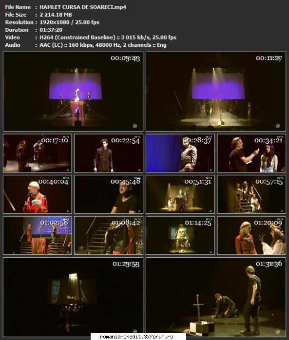 Hamlet(Teatrul Satiricus) - sasadoru - Teatru rom�nesc - Romanian Theater