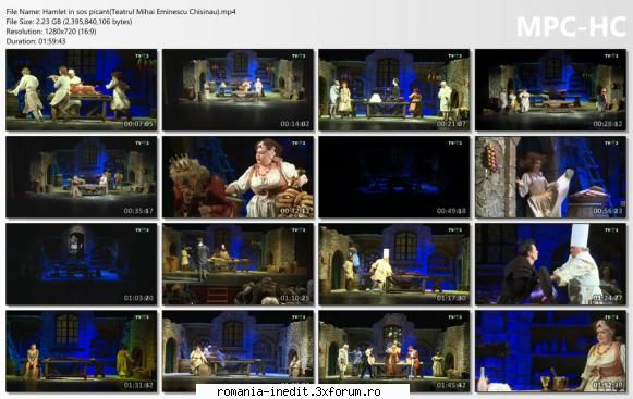 Hamlet in sos picant(Teatrul Mihai Eminescu Chisinau) - Distributie Had�r - Teatru rom�nesc - Romanian Theater