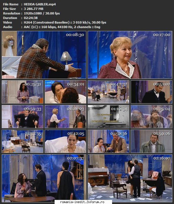 Hedda Gabler (2013) (Teatru TV) - sasadoru - Teatru rom�nesc - Romanian Theater