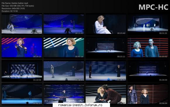 Hedda Gabler(Teatrul Radu Stanca) - Text: Henrik Ibsen Regia: Botond - Teatru rom�nesc - Romanian Theater