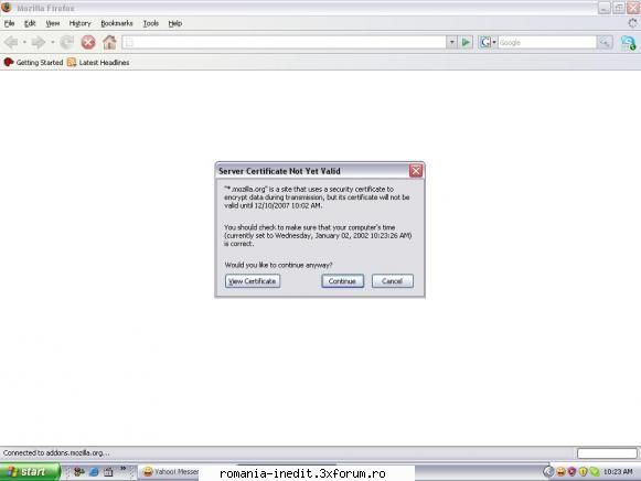 Help - La firefox imi apare mereu prosti asta... Si - Tech Support
