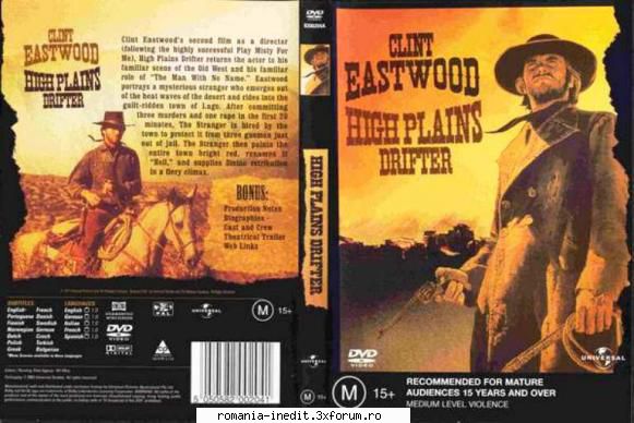 High Plains Drifter ( 1973 ) DVD 5 - High Plains Drifter ( 1973 ) DVD 5 Clint Eastwood - Filme - Movies