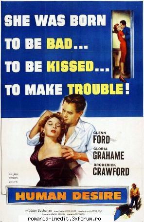 Human Desire (1954) - Human Desire ( h 31min | Drama, Film-Noir - Filme clasice - Old Movies