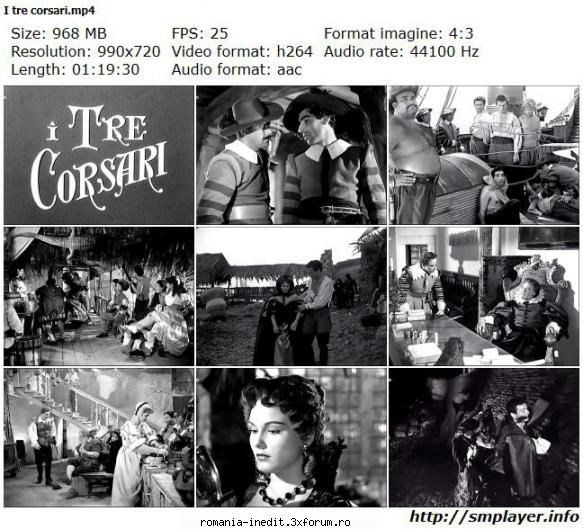 I tre corsari (1952) - I tre corsari (1952) Subtitrare / Romana Audio / - Filme clasice - Old Movies