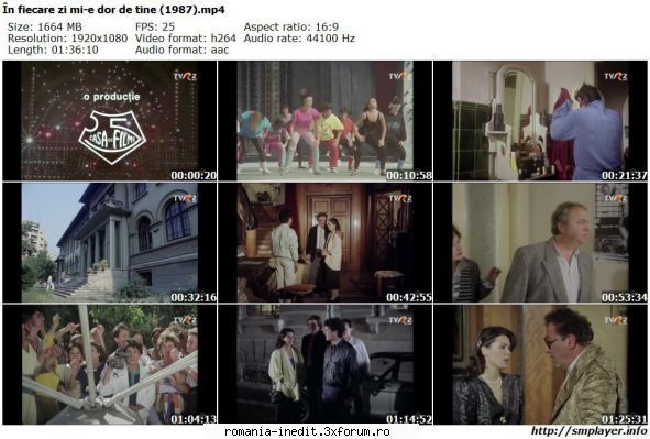 In fiecare zi mi-e dor de tine (1987) - marianvo - Filme rom�nesti - Romanian Movies