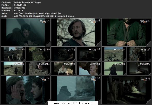 Inainte de tacere (1979) - sasadoru - Filme rom�nesti - Romanian Movies