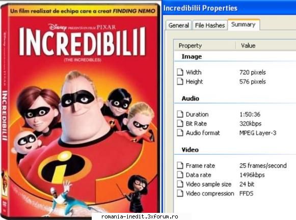 Incredibilii / The Incredibles dublat romana - Incredibilii DVDRip Size - Filme pentru copii - Movies for kids