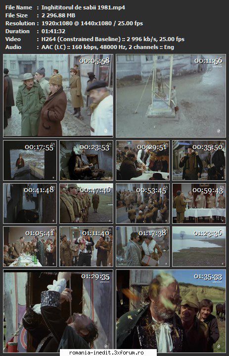 Inghititorul de sabii (1981) - sasadoru - Filme rom�nesti - Romanian Movies