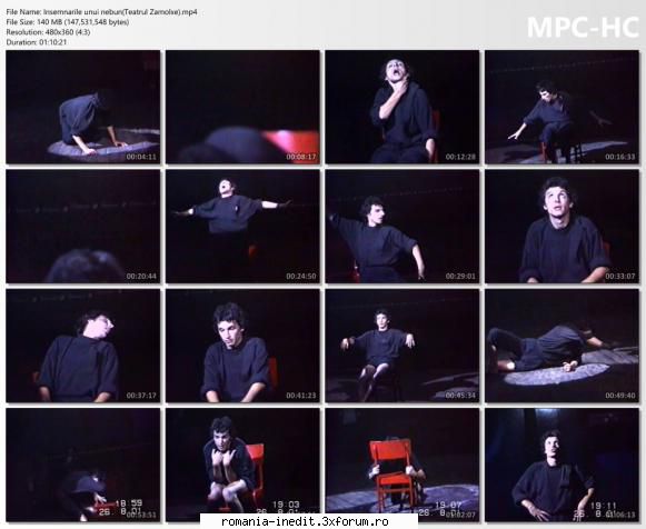 Insemnarile unui nebun(Teatrul Zamolxe) - bgl23 - Teatru rom�nesc - Romanian Theater