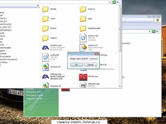 Instalare Fifa 09 - cand vreau sa instalez fifa 09 ori ca'i dau din - Tech Support