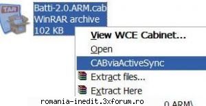Instalare fisiere CAB direct din PC (Samsung omnia) - Descarcati acest fisier si - Tutoriale originale