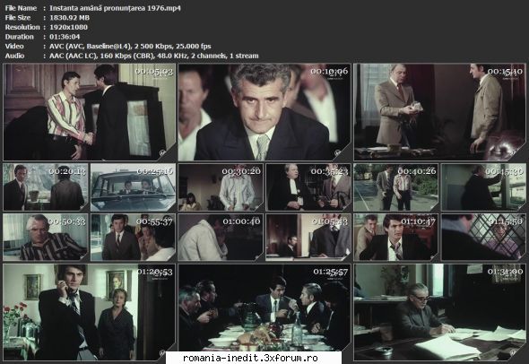 Instanta amana pronuntarea (1976) - sasadoru - Filme rom�nesti - Romanian Movies