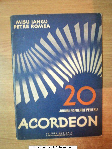 Instrumente muzicale si partituri - 20 Jocuri populare pentru acordeon - Carti in limba romana