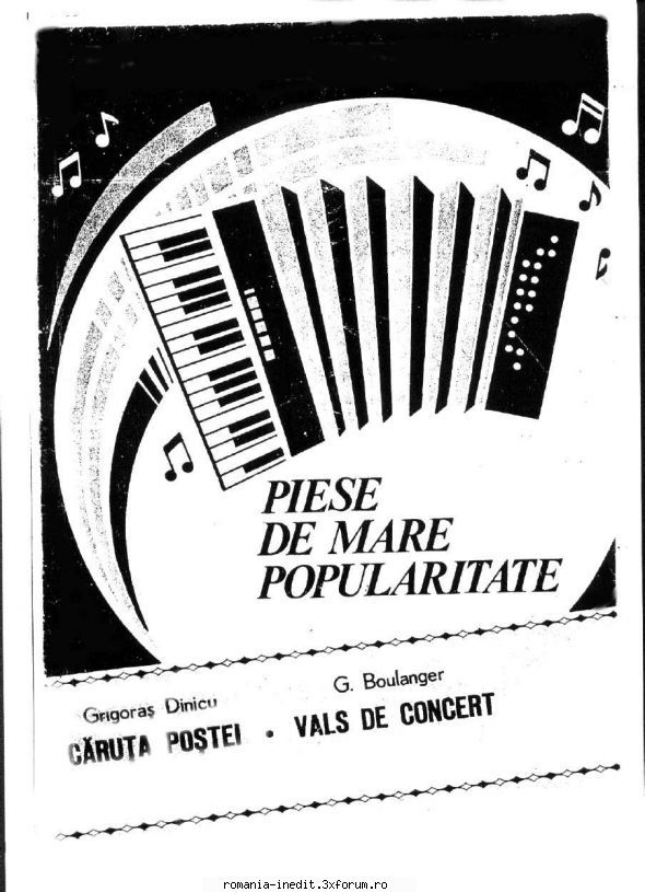 Instrumente muzicale si partituri - Caruta postei - Vals de concert - Partituri - Carti in limba romana