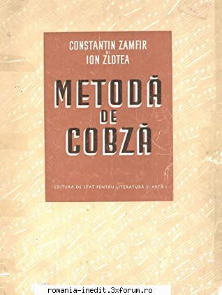 Instrumente muzicale si partituri - Metoda de cobza - Constantin Zamfir, Ion Zlotea - Carti in limba romana
