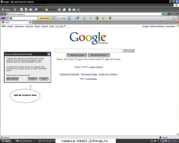 Internet explorer - Cum scap si eu de eroarea asta care e in poza imi - Tech Support