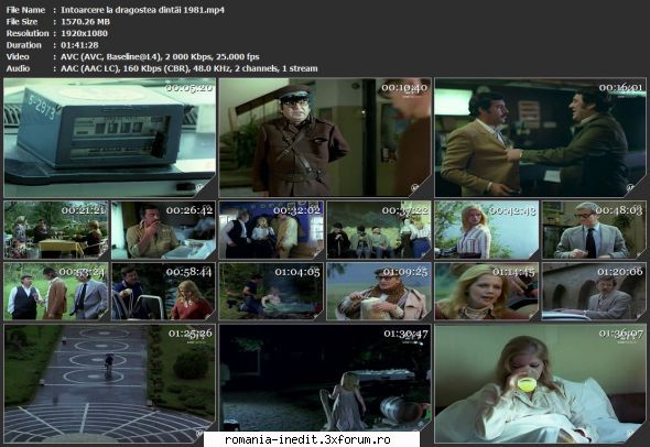 Intoarcere la dragostea dintai (1981) - tvrip la dragostea dint�i 1981.mp4 - Filme rom�nesti - Romanian Movies