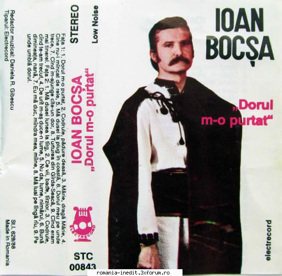 Ioan Bocsa - Dorul m-o purtat STC 00843 - Ioan Bocsa - Dorul m-o - Muzica populara romaneasca - Romanian folk