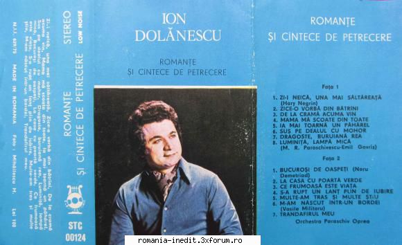 Ion Dolanescu - Romante si cantece de petrecere - sorin00098 - Muzica populara romaneasca - Romanian folk