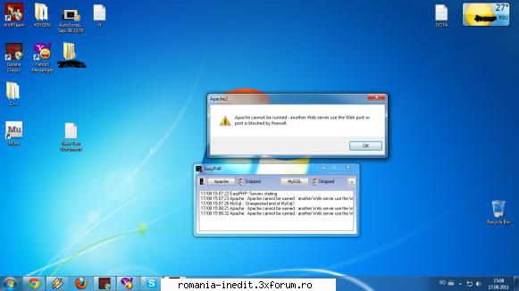 Ip firewall - mi'am intalat aplicatia easy php si nu imi - Tech Support