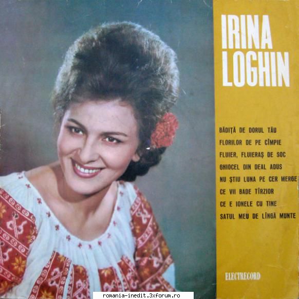 Irina Loghin ▶ Discografie - EPD 1153, 1967 A01 [2:31] - Muzica populara romaneasca - Romanian folk