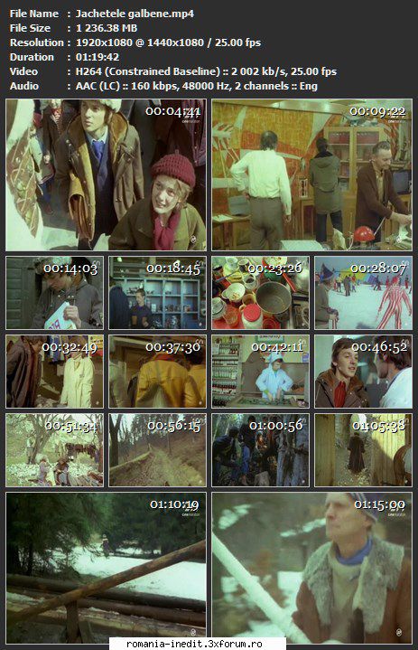 Jachetele galbene (1979) - sasadoru - Filme rom�nesti - Romanian Movies