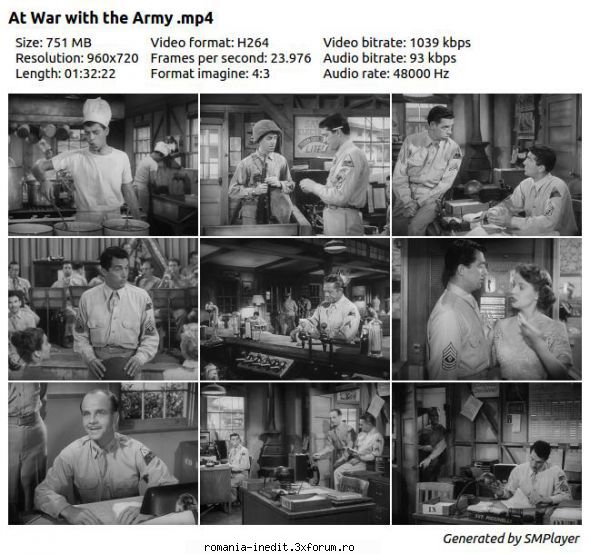 Jerry Lewis (1926�2017) - Movie Collection - At War with the Army (1950) MP4 - Filme clasice - Old Movies