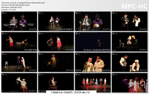 Jocul de-a Caragiale(Teatrul Metropolis) - bgl23 - Teatru rom�nesc - Romanian Theater