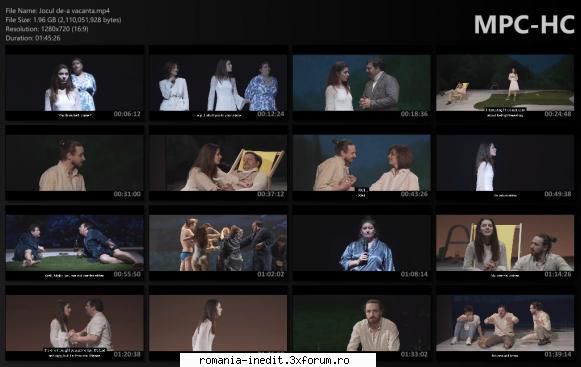 Jocul de-a vacanta(Teatrul Radu Stanca) - Text: Mihail Sebastian Regia - Teatru rom�nesc - Romanian Theater