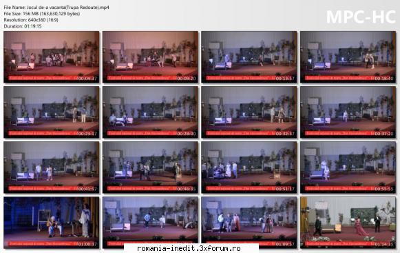 Jocul de-a vacanta(Trupa Redoute) - bgl23 - Teatru rom�nesc - Romanian Theater