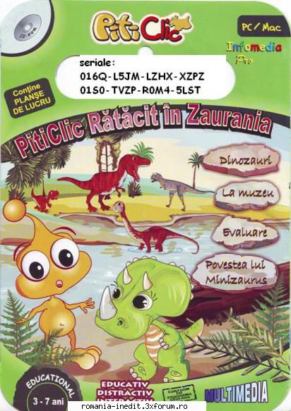 Jocurile PitiCLIC - Piticlic ratacit in Zaurania Software educational - Jocuri pentru copii - Games for kids