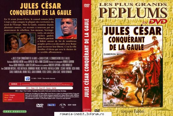 Jules C�sar, conqu�rant de la Gaule (1962) - DVDRip Subtitrare / Romana Audio / - Filme clasice - Old Movies
