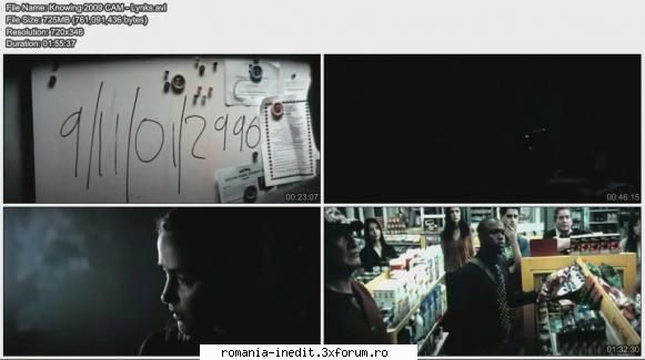 Knowing (2009) - Knowing 2009 CAM - Lynks 725 Mb Cea mai buna si - Filme - Movies