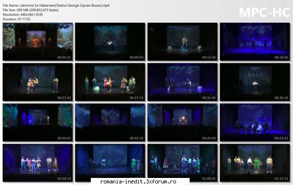 Labirintul lui Habarnam(Teatrul George Ciprian Buzau) - Distribuție - Teatru rom�nesc - Romanian Theater