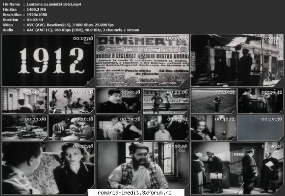 Lanterna cu amintiri (1963) - Lanterna cu amintiri 1963 Sinopsis : Film - Filme rom�nesti - Romanian Movies