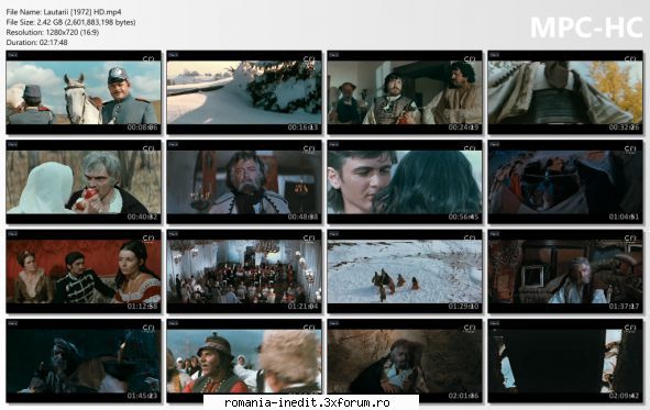 Lautarii (1972) - Mostre pentru inca o versiune romaneasca, durata - Filme rom�nesti - Romanian Movies