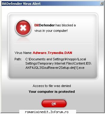 Legacy of Kain: Soul Reaver 2 1 link - Fisier virusat cu Adware.Trymedia.Dan detectat de - Full Games