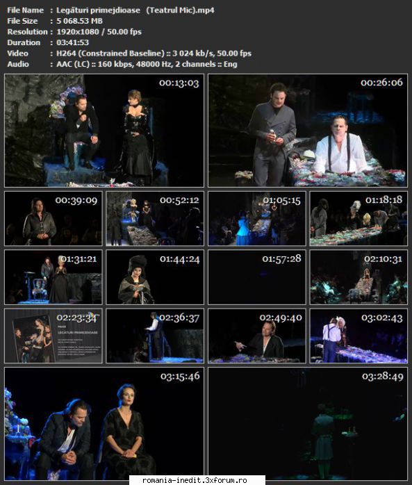 Legaturi primejdioase(Teatrul Mic) - sasadoru - Teatru rom�nesc - Romanian Theater