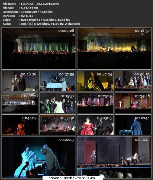 Liliacul (Opera Nationala București) - Opera Națională - Teatru rom�nesc - Romanian Theater